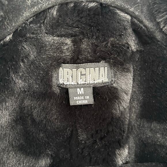 Nicole Miller Original Black Reversible Faux Fur Puff Vest Size M - Picture 7 of 7